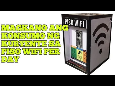 PISO WIFI Power Consumption 24/7 30 days. .
